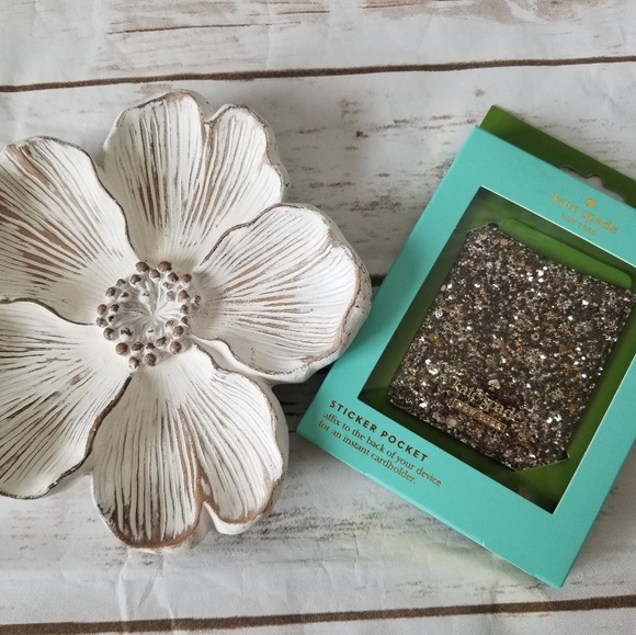 kate spade Accessories - NIB | Kate Spade Glitter Adhesive Pocket Sticker